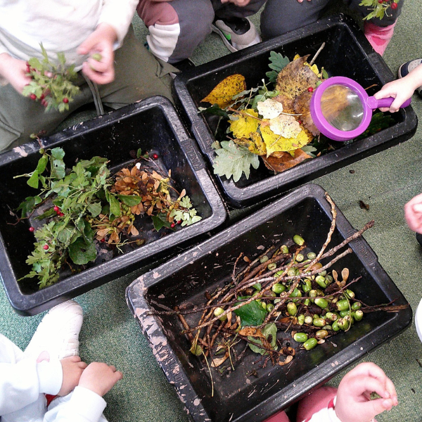 Children learning through play at Tiny Toez