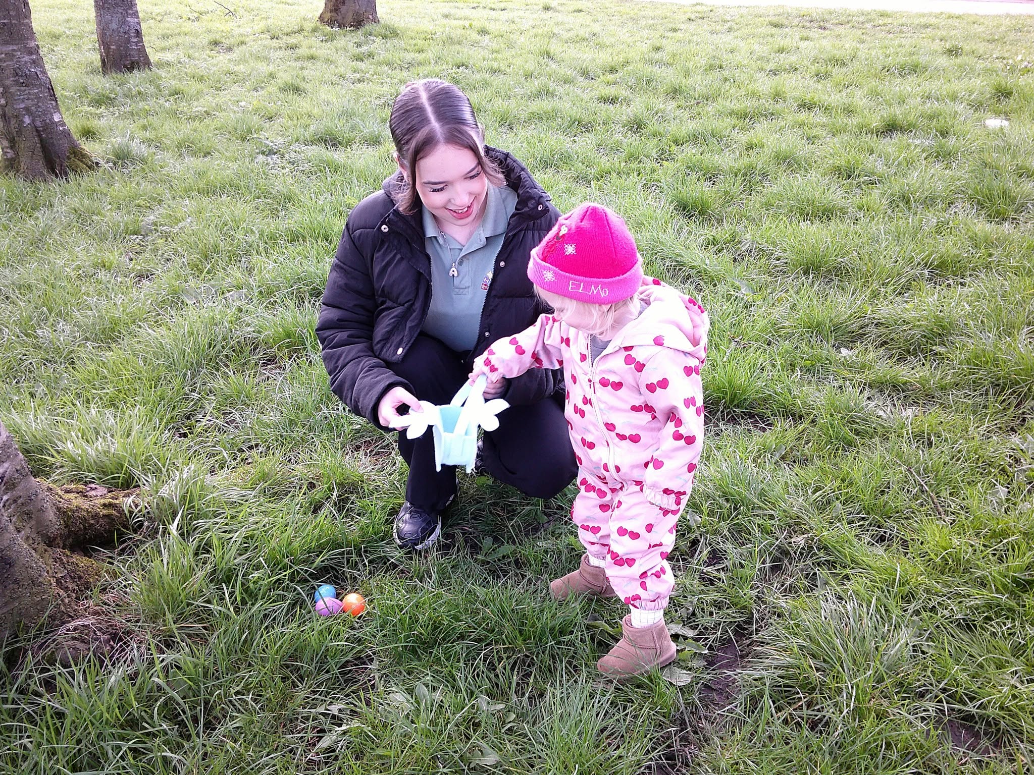 Early Years apprentice working with children at Tiny Toez
