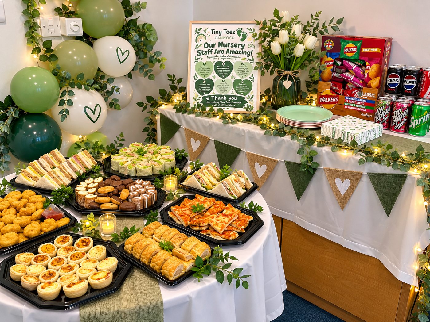 Tiny Toez – Cannock Chase staff wellbeing buffet