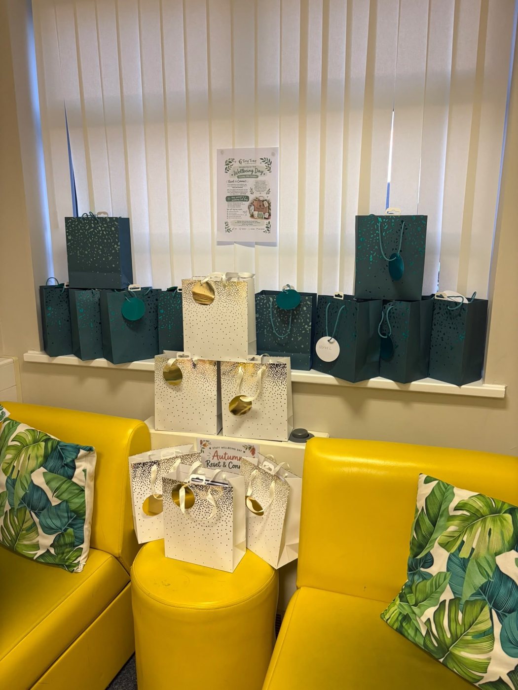 Tiny Toez – wellbeing gift bags ready for the team